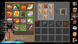 Lovely Craft the Piston Trap Minecraft - Alex Uses the Fuck Machine as Well as the Villager.