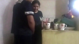 Maid Fucked in the Kitchen (my Wife Almost Found Us Out)