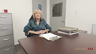 AuntJudysXXX - a Naughty Job Interview with Busty Boss GILF Desiree Eden