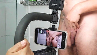 Behind the Scenes My Wife Shaving My Ass - Real Male Ass Fetish