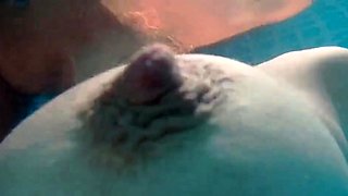 Skinny Dipping and Teasing in the Garden Pool - Amateur Teen