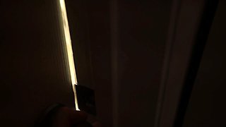 Close up with teen blonde sex doll rubbing her cunt