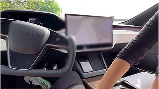 Public Blowjob. Beatrice Segreti Has Fun With Her Husband And A Stranger!