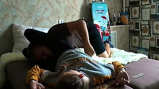 Young Goddess - Wrestling In The Morning - Femdom