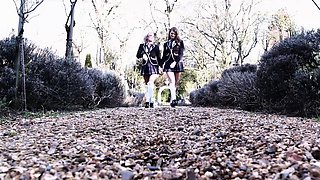 Trio lesbian students screwing their twats