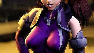 3D Girl warrior got taken by monster