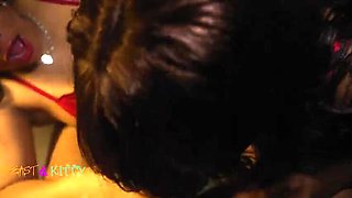Latina and Ebony Sluts Kittylove and La Bella Diabla Take a Hardcore Threesome with BBC
