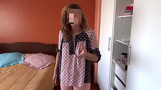 Stepson Shows Me His Big Hard Cock and Asks Me to Show Him My Tits so He Can Cum