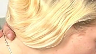 Skinny Blonde Babe Gets Fingered and Fucked on Casting Couch