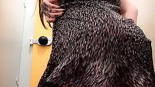 Naughty Pussy Play in Public Toilets