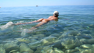 My Sexy Beauty Is Sunbathing on a Nudist Beach