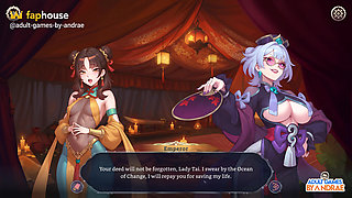 Harem Fantasy - the Concubine War Gameplay Part 1 - Sex with His Concubines