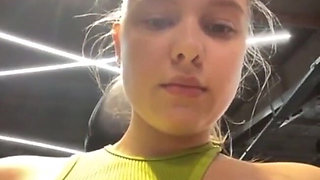 Training and Masturbate in the Gym