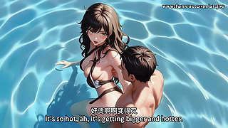 Beautiful Woman With Glasses Helps me. episode-4. AI-generated