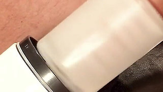 Left Alone to Post Orgasm Machines Restrained to a Cock Milking Machine for a Post Orgasm Torment