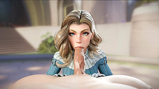 Jaw-Dropping! Blonde Takes Every Deep Thrust In 3D