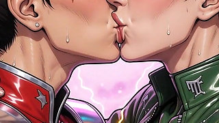 Hot Kissing Chun Li and Cammy