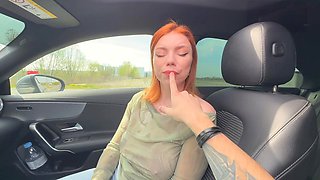 Amateur blowjob, blowjob swallow, big natural tits