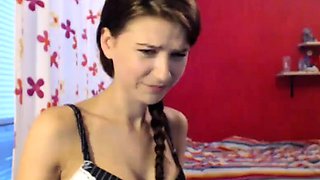 Busty brunette with big boobs rides cock