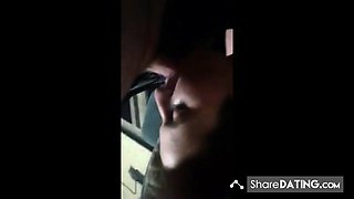 Gf gives me sloppy blowjob and swallows my cum