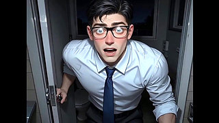 A broke busty gangster woman tries to find a way to survive by flirting with an office worker