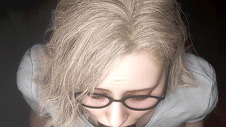 Resident Evil RE9 - Grace working overnight for that promotion Black Remix Color (Sound) WM By Madruga3D Animation 3D Hentai