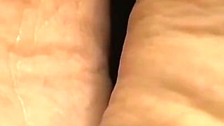 Extreme Close-up of Pink Foxx's Soles