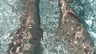 Solo Foot Play in Pool