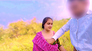 beautiful village girl when meet her bf in jungle then catch by Land owner and land owner fuck the cute village girl Clear hindi