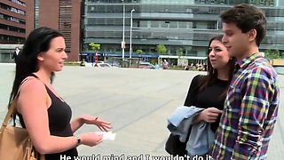 Czech Swinger Couples Exposed: Busty Brunette Hotwife Joins
