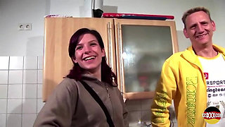 Guy Gets a Younger Cute Redhead to Fuck and Show off