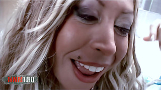 Venus Horny Blonde with Big Tits Venus Stripping