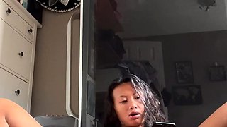 Webcam Asian camgirl testing brand new toy