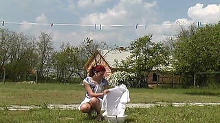Redhead Teen From Germany Likes to Pee All Over
