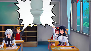 Watchin Kuroka & Irina Lesbian Sex - Dxd Ntr Madness Series