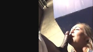 creampie white girl sucks bbc load outside for facial cum  bj blowjob