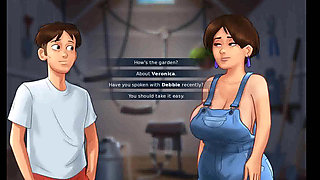 Summertime saga: big boobs MILF got her tit stuck on breast pump ep 114