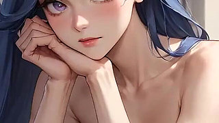 Blue Hair & Office Bliss: Autumn Solo Seduction