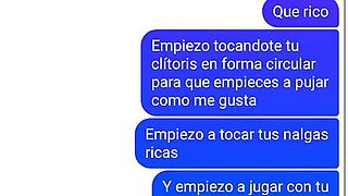 Hot sexting turns into a wet panty moment with my girlfriend