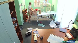 Blonde gets screwed all over the office by randy doctor - faux polyclinic