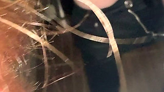 Peeing in Public Toilets - Hairy Pussy, Dirty Panties & Close up Streams