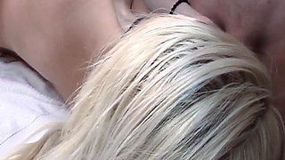 Amazing Blonde French Babe Assfucked After Massage