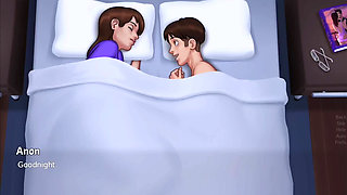 Anon sucks Debbie's boobs suck and fuck her pussy - summertime saga gameplay