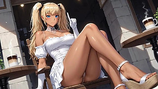 A walk with Rumi. She plays with her pussy