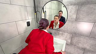 Fucked the Secretary in the Toilet