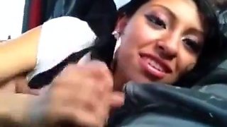 Latina bj in car: Blowjob, Amateur  Fansly Porn