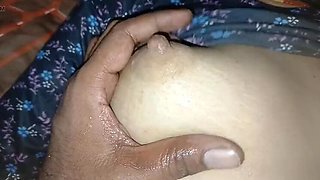 Indian Brother Milks Sister's Big Boobs and Swallows Cum - Kimmo Blowjob & Cock Sucking
