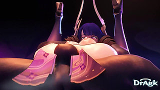 Dragk's Raiden Compilation - 3D Animated Cosplay Sex Interracial Cowgirl Position Feet Anal Creampie