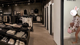 Teenage PUBLIC Flashing in a clothing store  ended with a spanking in the managers office