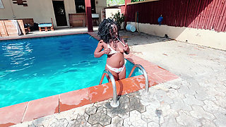 Barely Behaving by the Pool